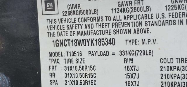 2000 Chevrolet Blazer 2dr 4WD LS - 22990052 - 9