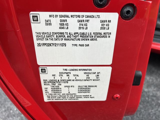2000 Chevrolet Camaro 2 Owner / Clean Carfax - 23047933 - 16