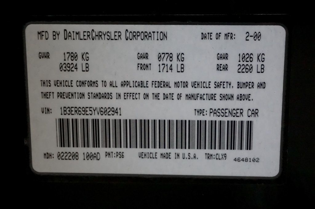 2000 Dodge Viper *Viper GTS* *Steel Gray* *Silver Stripes* *Only 15k Miles* - 22968135 - 18