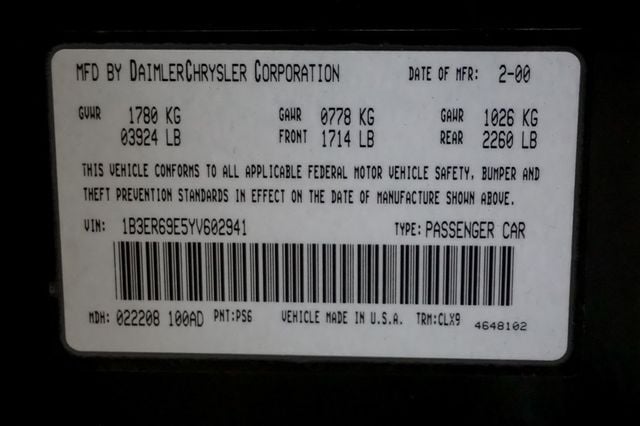 2000 Dodge Viper *Viper GTS* *Steel Gray* *Silver Stripes* *Only 15k Miles* - 22968135 - 18