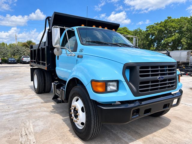2000 Ford F650 w/ 10ft Dump Truck Non CDL Steel Mason Dump Body - 23079262 - 1