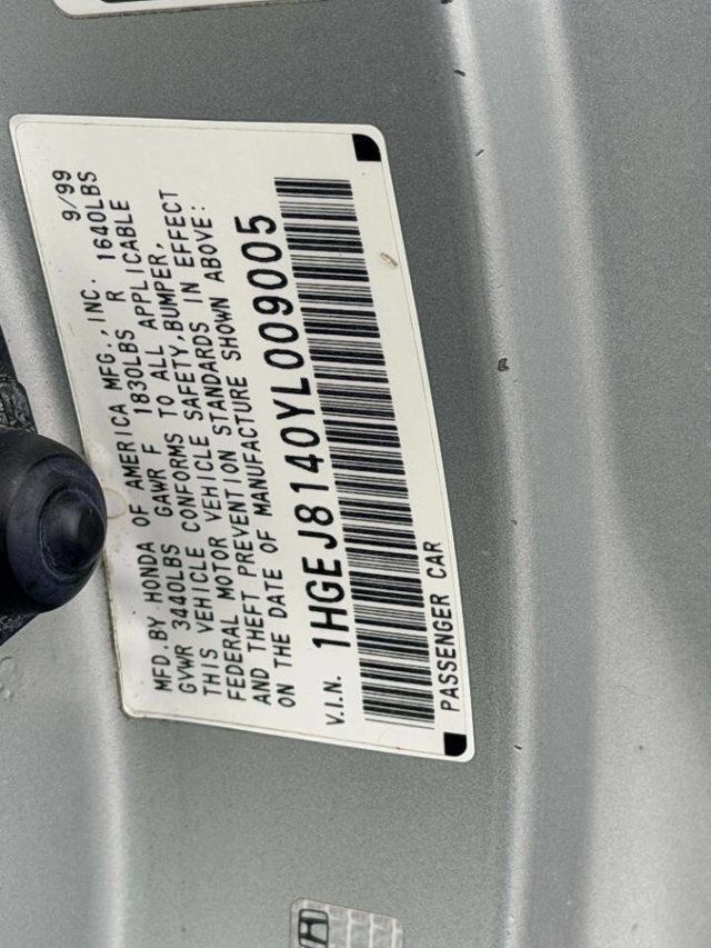 2000 Honda Civic 2dr Coupe EX Manual - 23020828 - 22