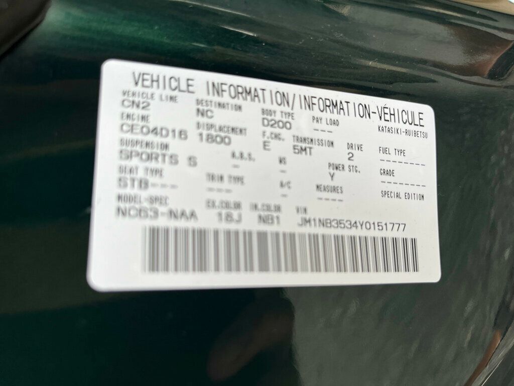 2000 Mazda MX-5 Miata Recently Traded back in from a family Member - 23050003 - 12