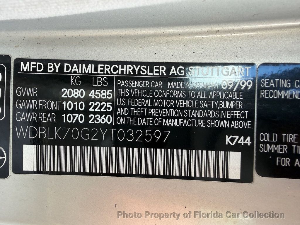 2000 Mercedes-Benz CLK CLK430 Cabriolet 4.3L AMG Sport - 22930052 - 89