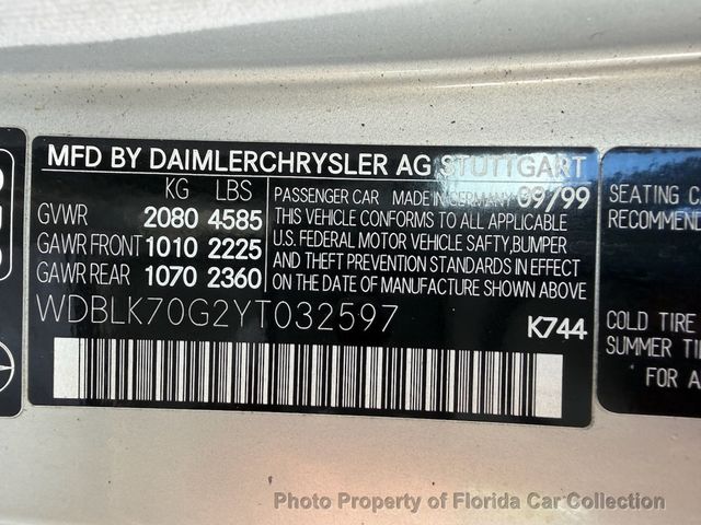 2000 Mercedes-Benz CLK CLK430 Cabriolet 4.3L AMG Sport - 22930052 - 89