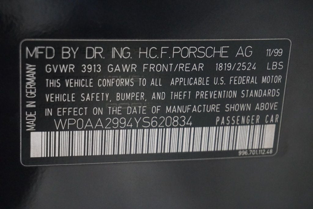 2000 Porsche 911 Carrera *911 Carrera 4 AWD* *Millennium Edition* *Violetchromaflair* - 22952758 - 19