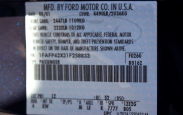 2001 Ford Mustang 2dr Coupe GT Bullitt Edition - 21086137 - 28