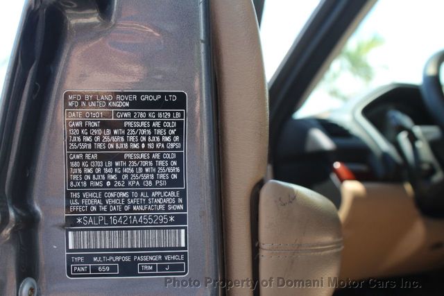 2001 Land Rover Range Rover RARE RANGE ROVER CLASSIC 4WD IN WONDERFUL CONDITION  - 21421674 - 97