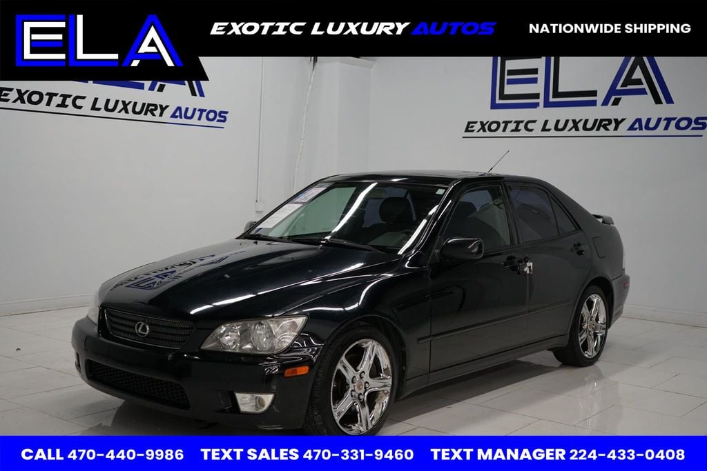 2001 Lexus IS 300 CALIFORNIA CAR! CHROME WHEELS FACTORY! BLACK ON BLACK HRD 2 FIND - 22682853 - 0