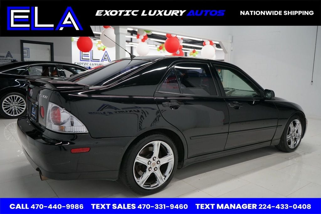 2001 Lexus IS 300 CALIFORNIA CAR! CHROME WHEELS FACTORY! BLACK ON BLACK HRD 2 FIND - 22682853 - 9