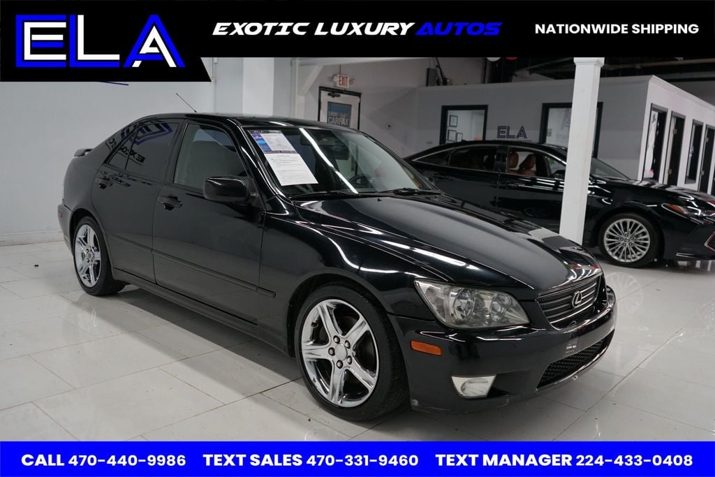 2001 Lexus IS 300 CALIFORNIA CAR! CHROME WHEELS FACTORY! BLACK ON BLACK HRD 2 FIND - 22682853 - 12