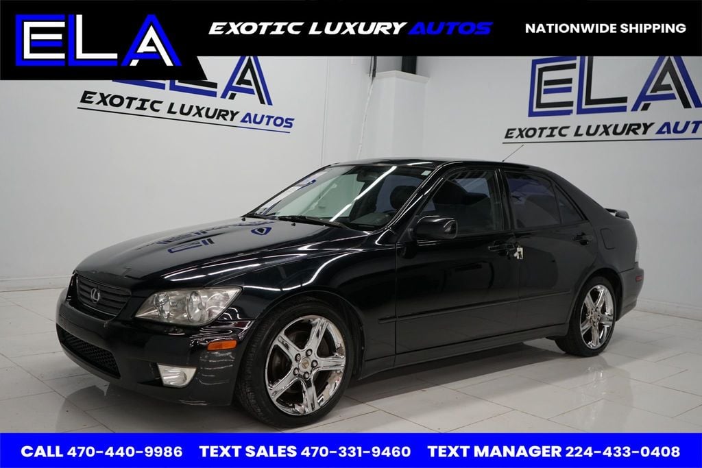 2001 Lexus IS 300 CALIFORNIA CAR! CHROME WHEELS FACTORY! BLACK ON BLACK HRD 2 FIND - 22682853 - 1