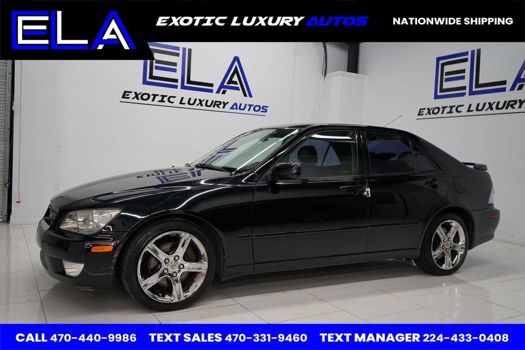 2001 Lexus IS 300 CALIFORNIA CAR! CHROME WHEELS FACTORY! BLACK ON BLACK HRD 2 FIND - 22682853 - 2