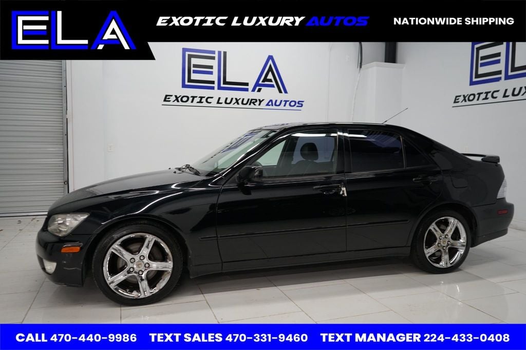 2001 Lexus IS 300 CALIFORNIA CAR! CHROME WHEELS FACTORY! BLACK ON BLACK HRD 2 FIND - 22682853 - 3