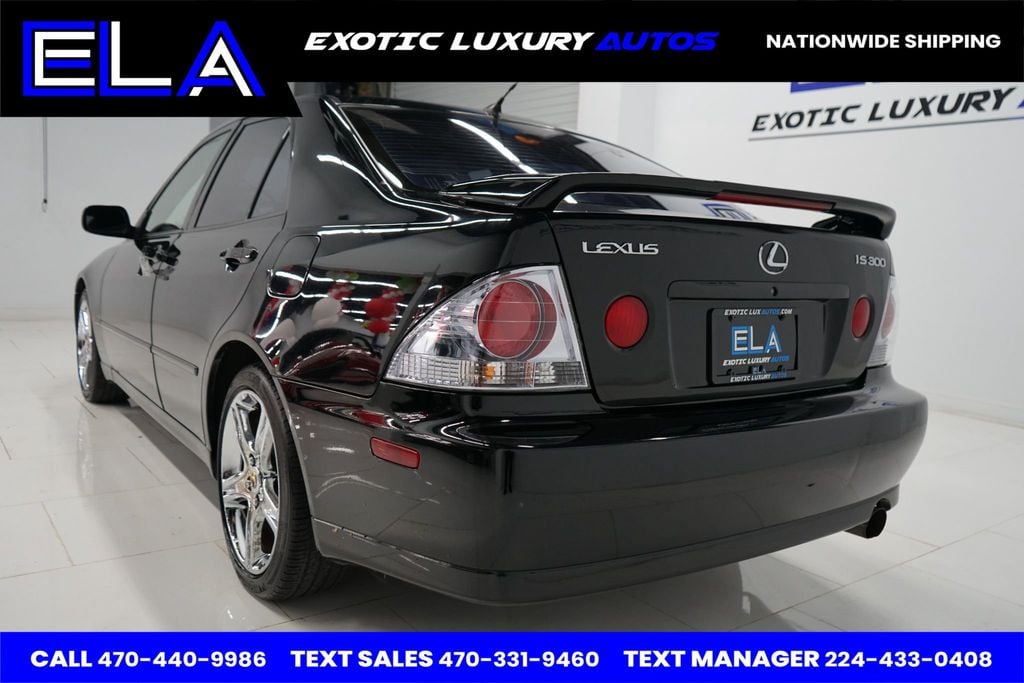 2001 Lexus IS 300 CALIFORNIA CAR! CHROME WHEELS FACTORY! BLACK ON BLACK HRD 2 FIND - 22682853 - 6