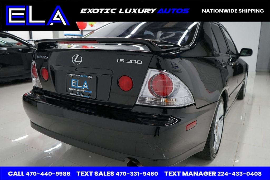 2001 Lexus IS 300 CALIFORNIA CAR! CHROME WHEELS FACTORY! BLACK ON BLACK HRD 2 FIND - 22682853 - 7