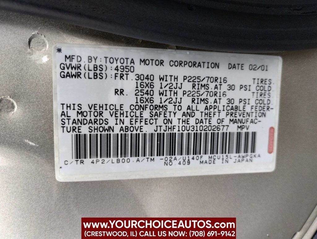 2001 Lexus RX 300 4dr SUV 4WD - 22781276 - 34