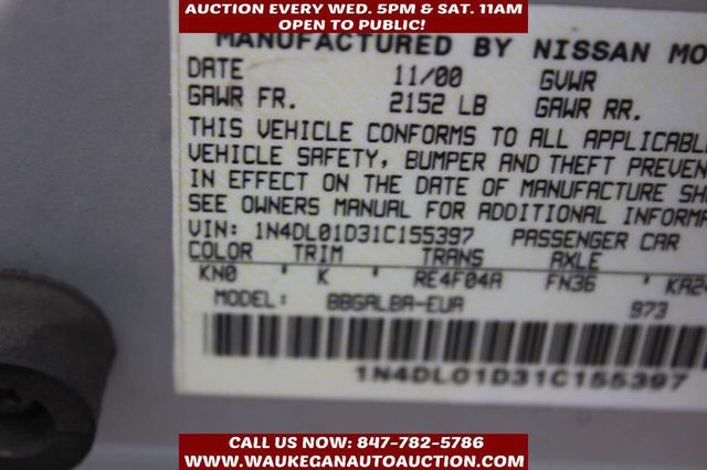 2001 Nissan Altima 4dr Sedan GXE Automatic - 22949744 - 9