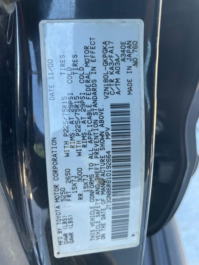 2001 Toyota 4Runner 4dr SR5 3.4L Automatic - 22982492 - 9