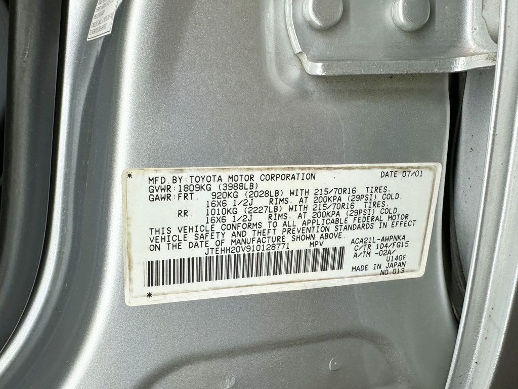 2001 Toyota RAV4 4dr Automatic 4WD - 23090448 - 40