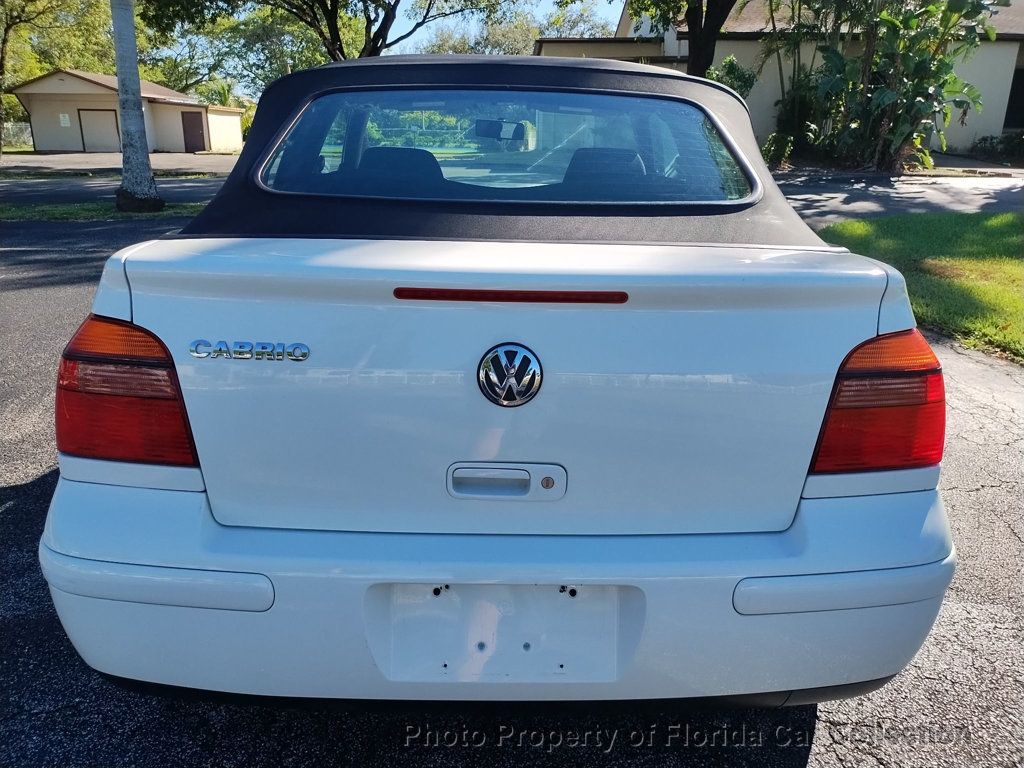 2001 Volkswagen Cabrio GL 2dr Convertible Manual - 22659076 - 4