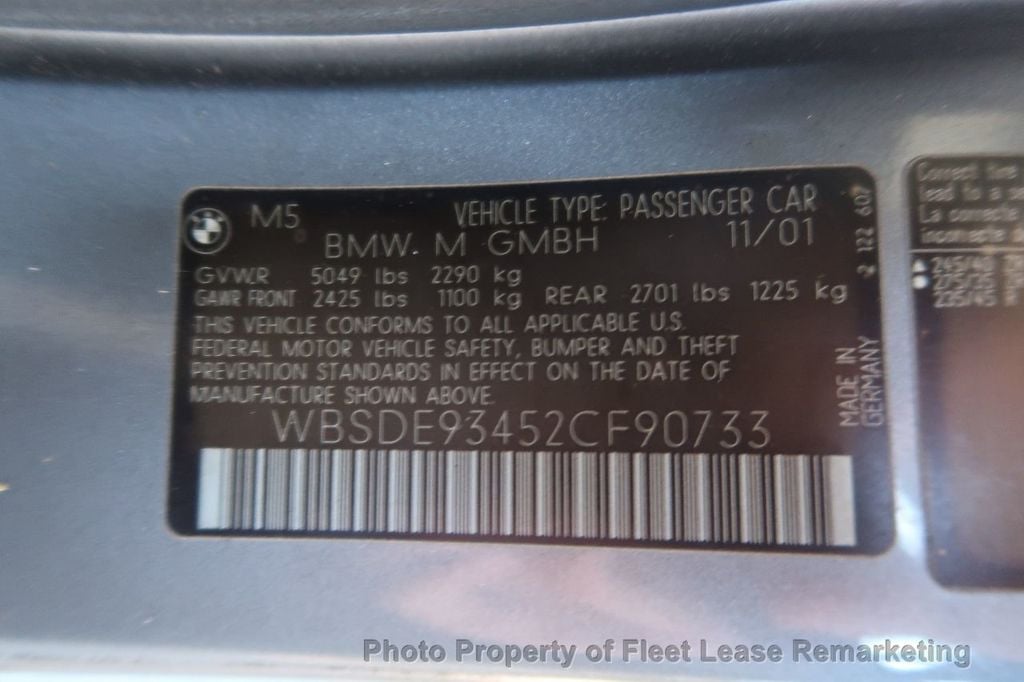 2002 BMW 5 Series M5 4D Sedan - 22165850 - 13