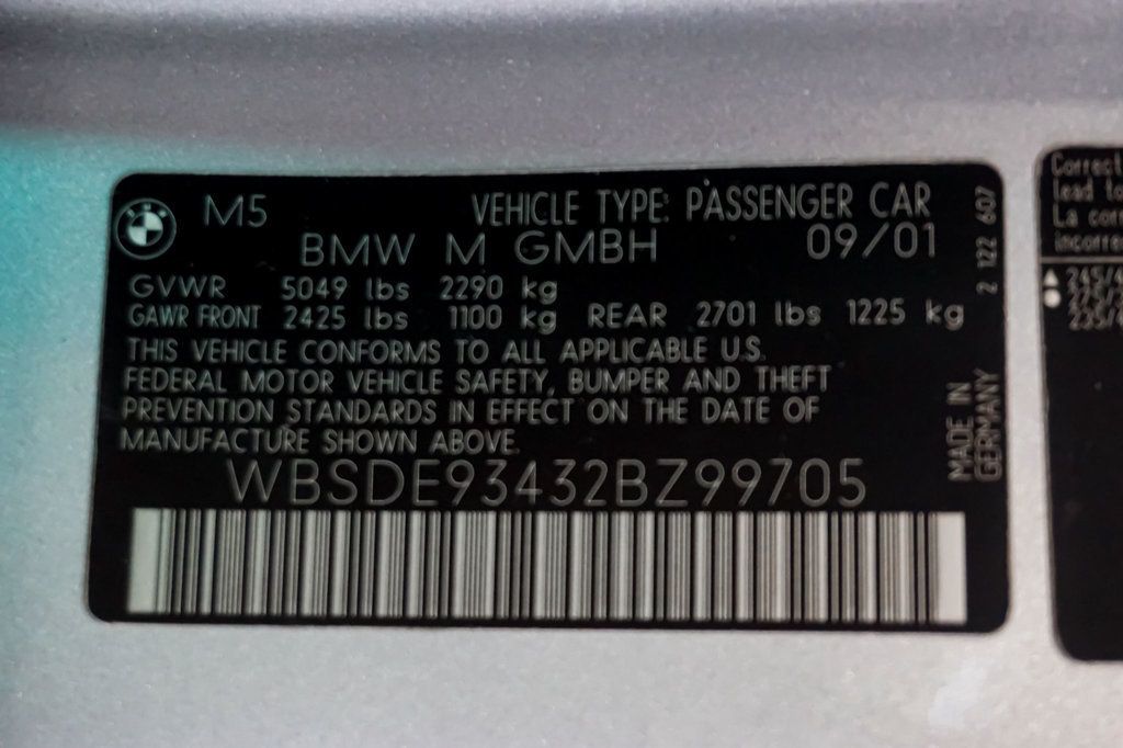 2002 BMW 5 Series *M5* *6-Speed Manual* *Only 53k Miles* *All Original* - 23016530 - 17