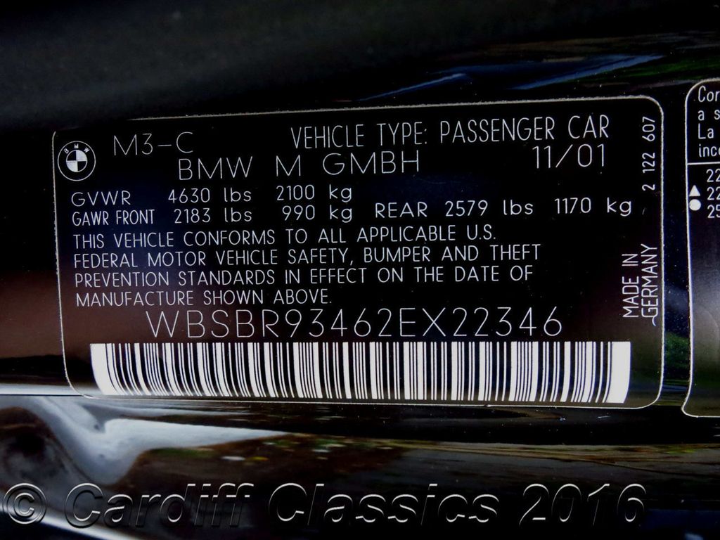 2002 BMW M3 Convertible SMG - 15182714 - 19