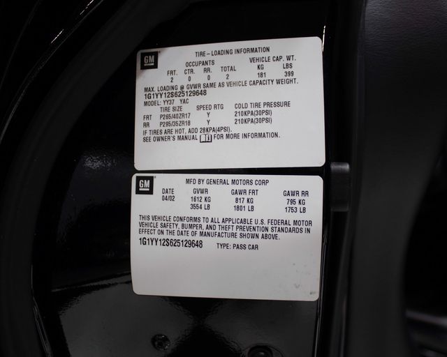 2002 Chevrolet Corvette 2dr Z06 Hardtop - 22976963 - 44