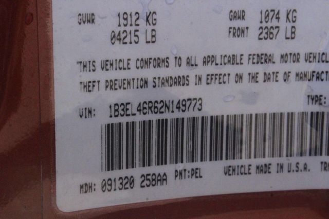 2002 Dodge Stratus 4dr Sedan SE PLUS/SXT - 23006765 - 8