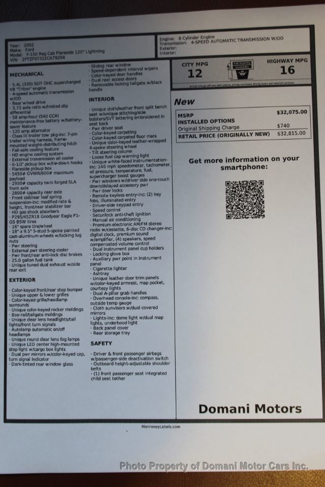 2002 Ford F-150 COMING OUT OF17.7 YEAR OWNERSHIP ,TWO OWNER EXAMPLE  - 20654275 - 3