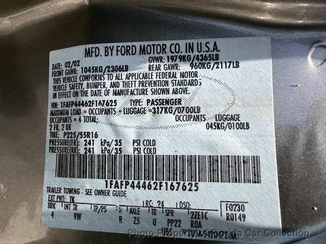 2002 Ford Mustang Deluxe Convertible 3.8L V6 - 23051055 - 85