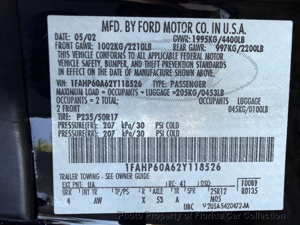 2002 Ford Thunderbird Convertible Deluxe - 22963325 - 77