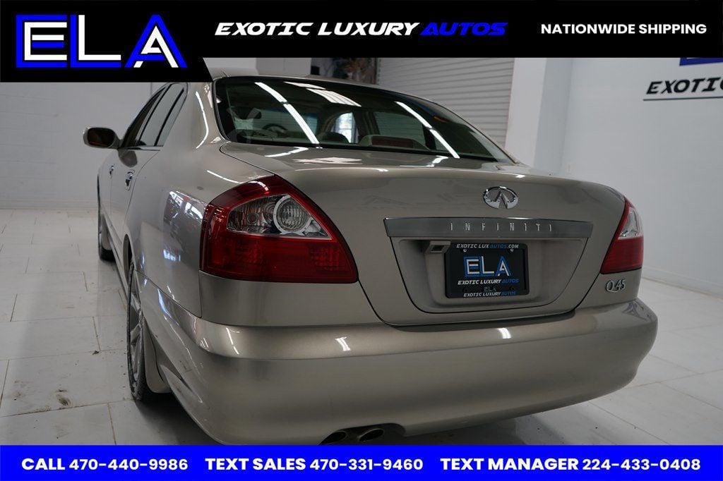 2002 INFINITI Q45 EVERY SERVICE RECORD IN HAND ON PAPER! FULLY DEALER SERVICED WOW - 22681162 - 9