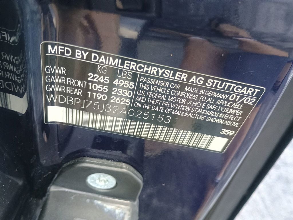 2002 Mercedes-Benz CL-Class CL500 2dr Coupe 5.0L AMG Sport Clean Carfax Florida Car - 22897673 - 60