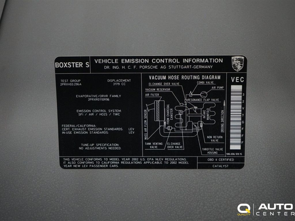 2002 Porsche Boxster 2dr Roadster S 6-Speed Manual - 22979236 - 33