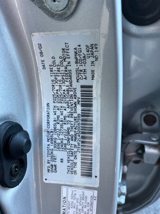 2002 Toyota Highlander GREAT VALUE AWD - 22927582 - 51