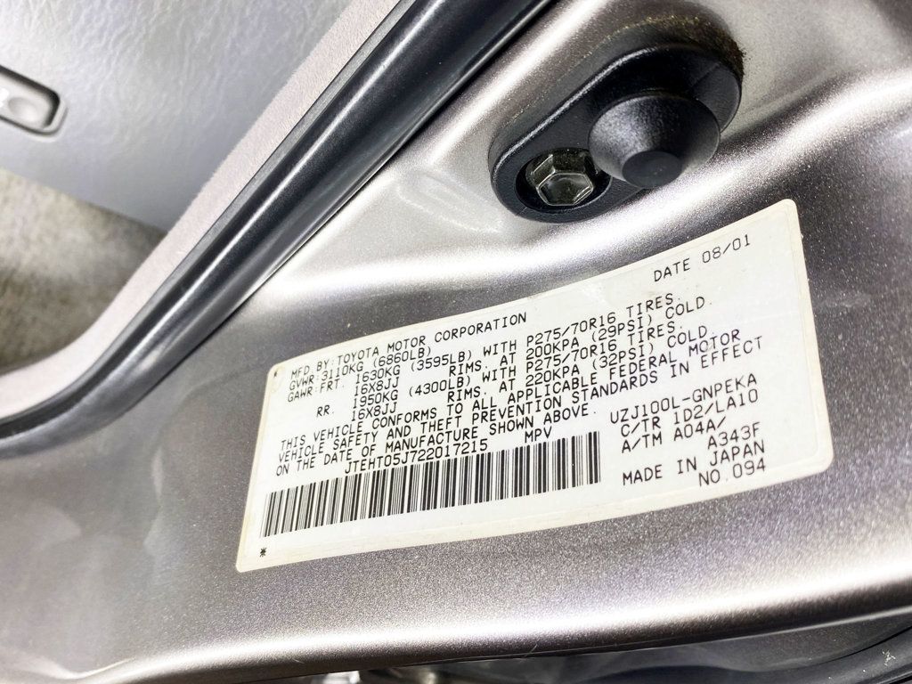 2002 Toyota Land Cruiser CALIFORNIA CAR ! NO RUST ! CLEAN FRAME - 22929335 - 69