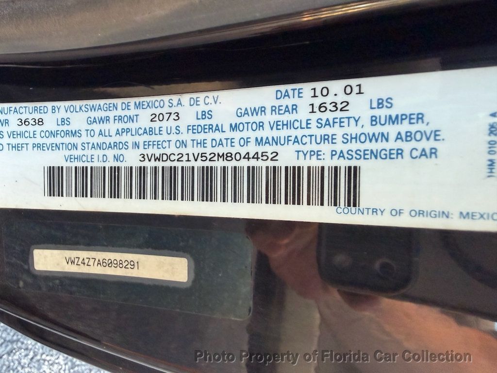 2002 Volkswagen Cabrio GLX Convertible Automatic - 22994996 - 74