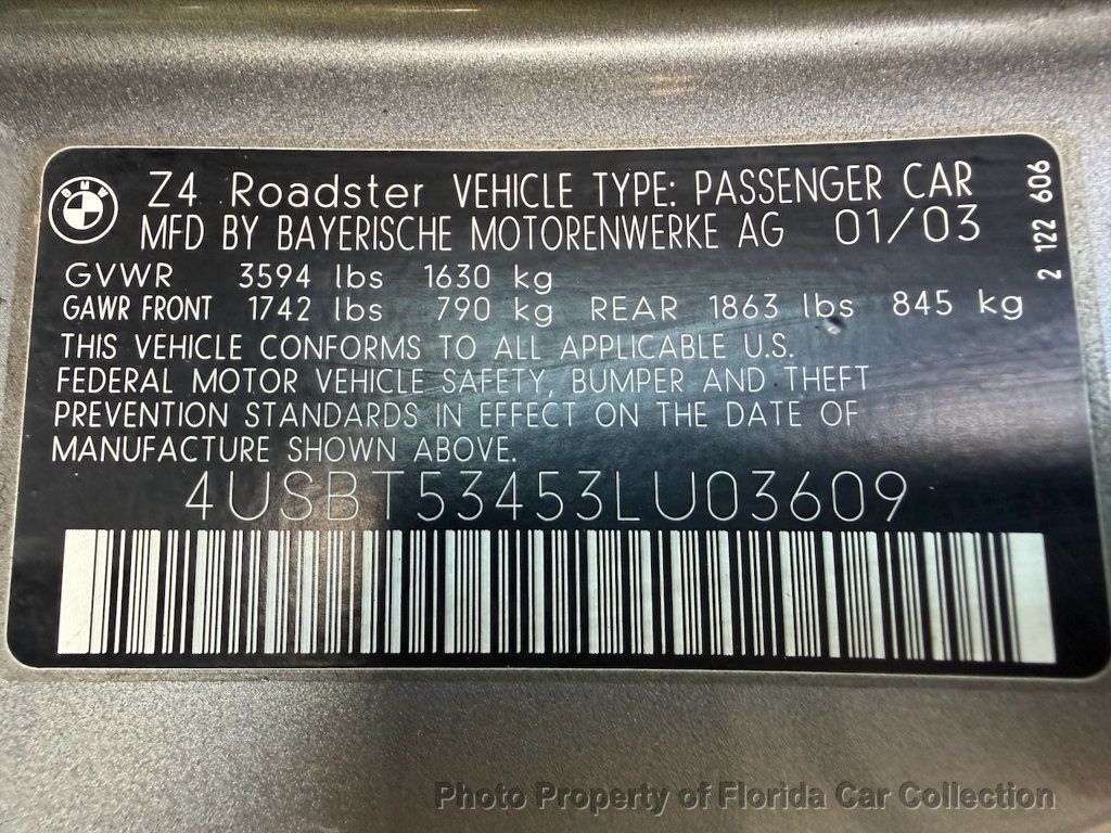 2003 BMW Z4 Roadster 3.0i Sport Premium Automatic - 22927464 - 21