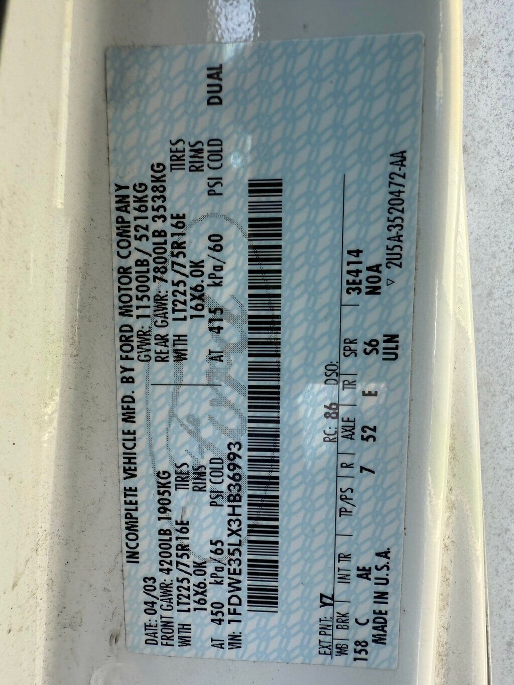 2003 Ford E-350 16 FOOT BOX TRUCK READY TO WORK MANY OTHERS AVAILABLE - 22877744 - 27