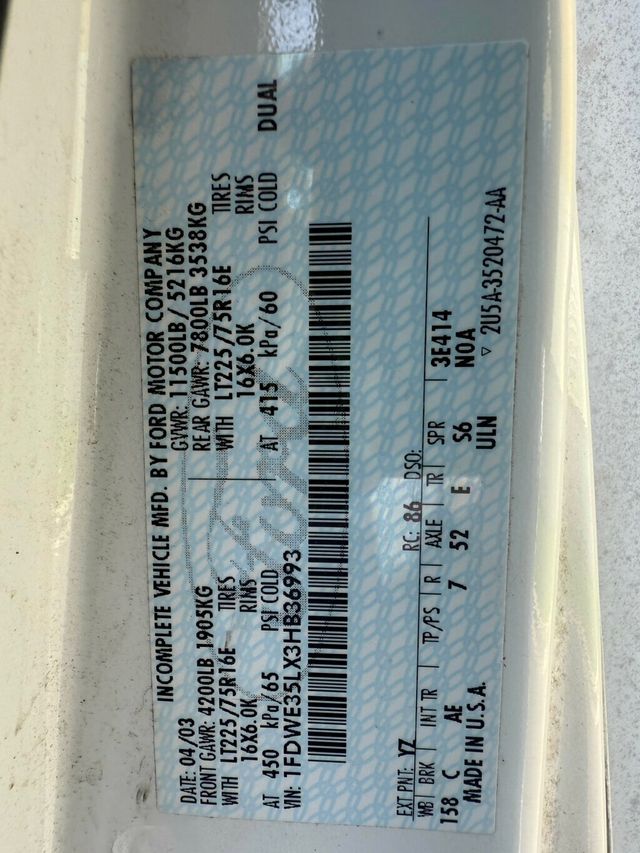 2003 Ford E-350 16 FOOT BOX TRUCK FINANCING AVAILABLE READY TO WORK MANY OTHERS AVAILABLE - 22877744 - 27