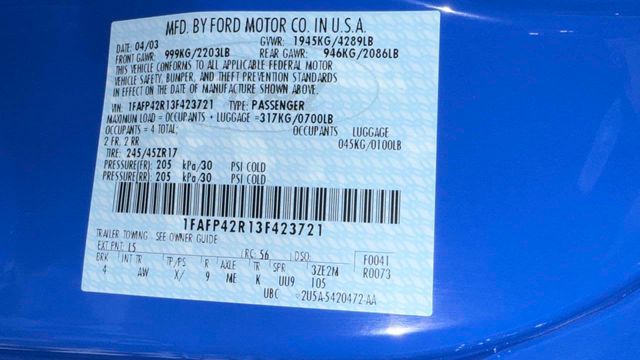 2003 Ford Mustang 2dr Coupe Premium Mach 1 - 22917091 - 84