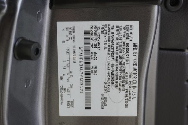 2003 Ford Thunderbird Base Trim - 23009701 - 24