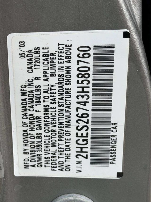 2003 Honda Civic 4dr Sedan EX Automatic - 22971663 - 14