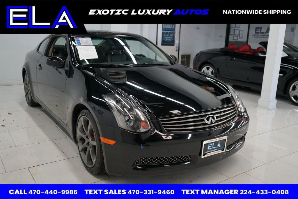 2003 INFINITI G35 Coupe NO DASHBOARD CRACK! TRUE 6 SPEED MANUAL! FULLY STOCK OEM! CLEAN  - 22649245 - 18