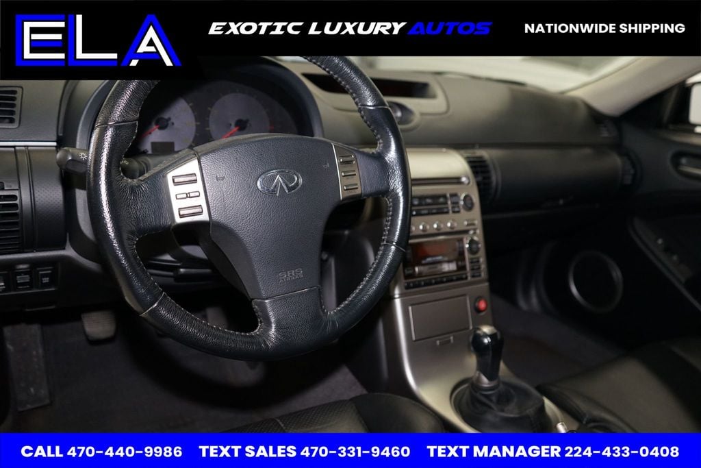 2003 INFINITI G35 Coupe NO DASHBOARD CRACK! TRUE 6 SPEED MANUAL! FULLY STOCK OEM! CLEAN  - 22649245 - 26