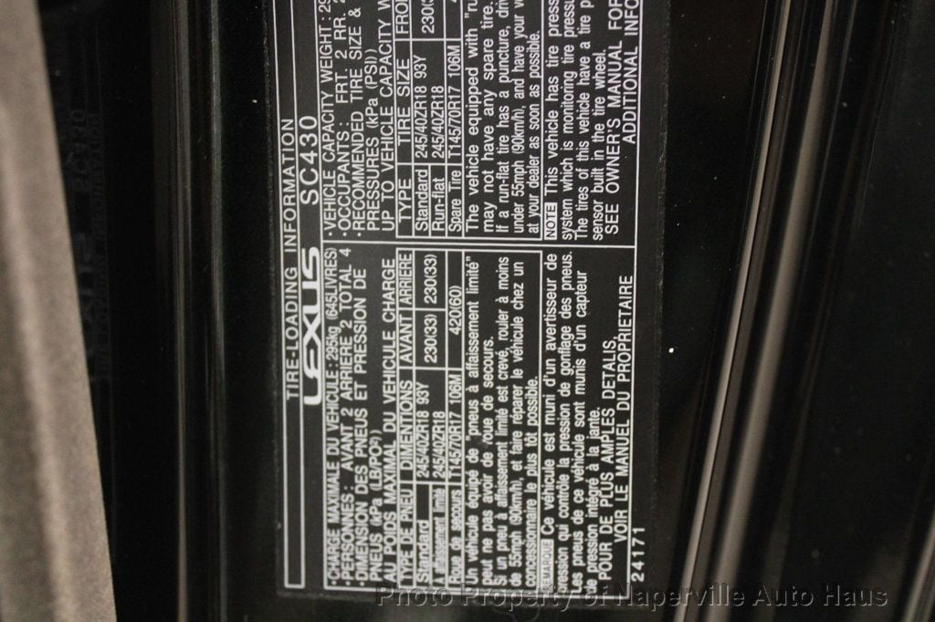 2003 LEXUS SC - Image 45