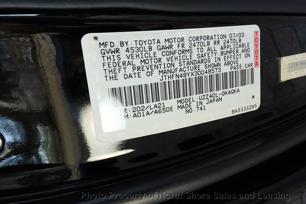 2003 Lexus SC 430 2dr Convertible - 22762298 - 54