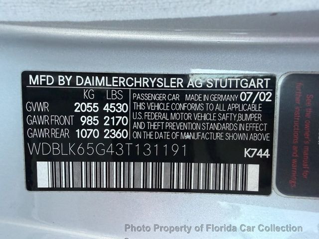 2003 Mercedes-Benz CLK CLK320 Cabriolet 3.2L AMG Sport Package - 22976174 - 94